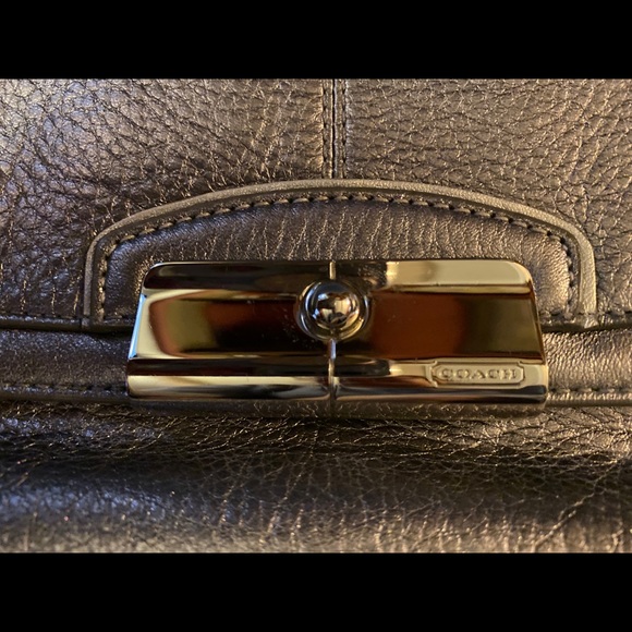Coach Gunmetal Clutch - Picture 5 of 5